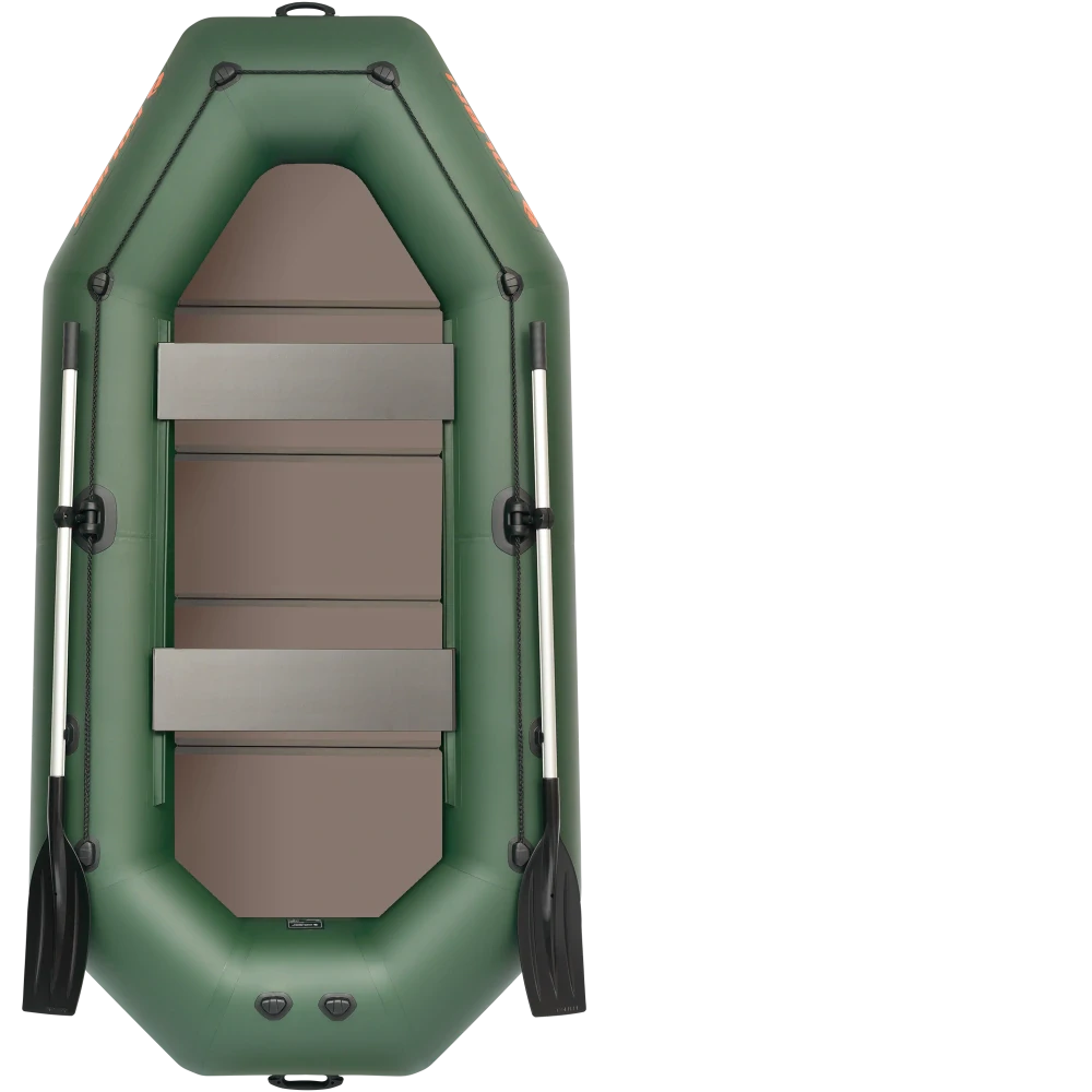 Čln Kolibri K-300 CTP zelený pevná podlaha + držiak motora