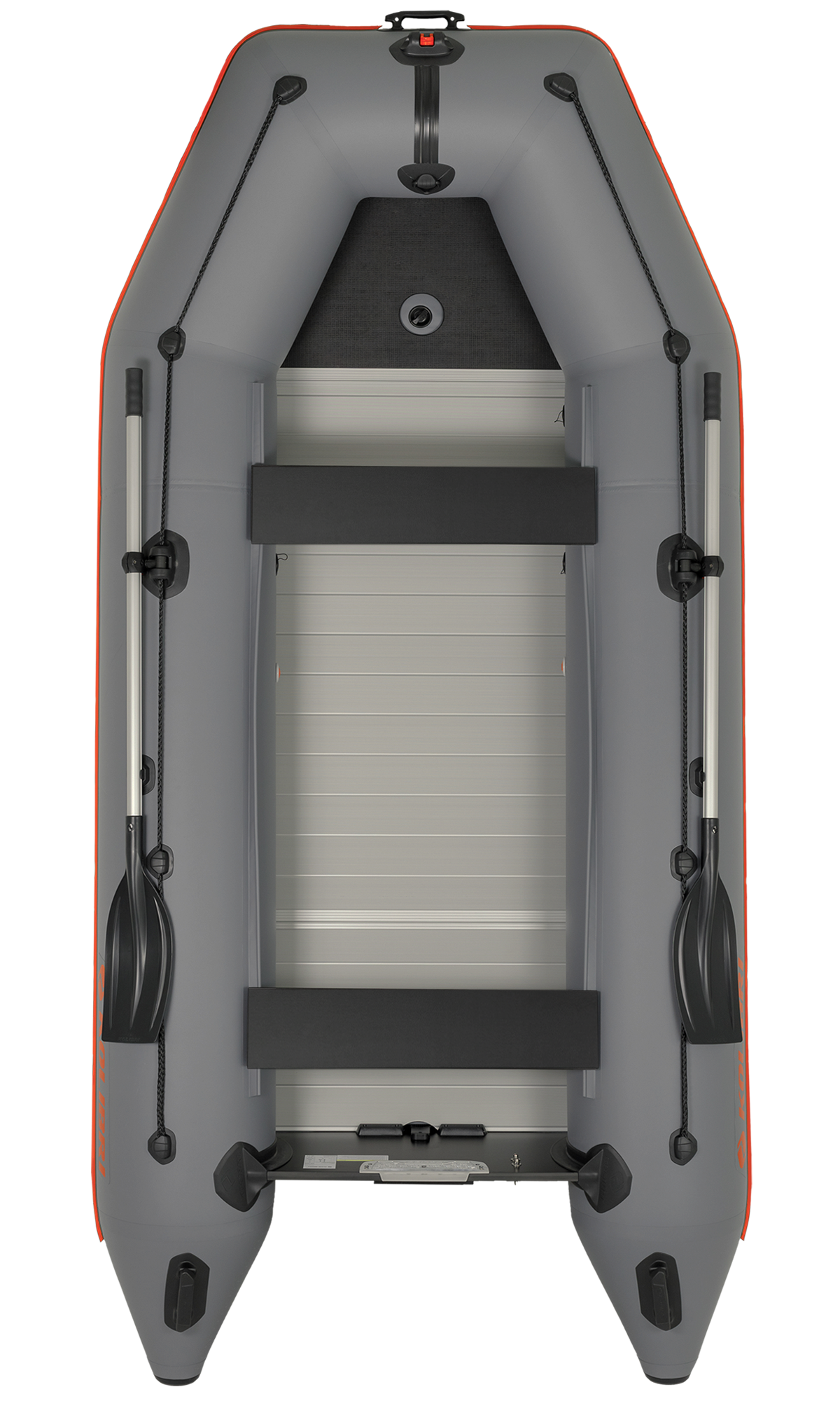 Čln Kolibri KM-360 D tmavo šedý, hliníková podlaha