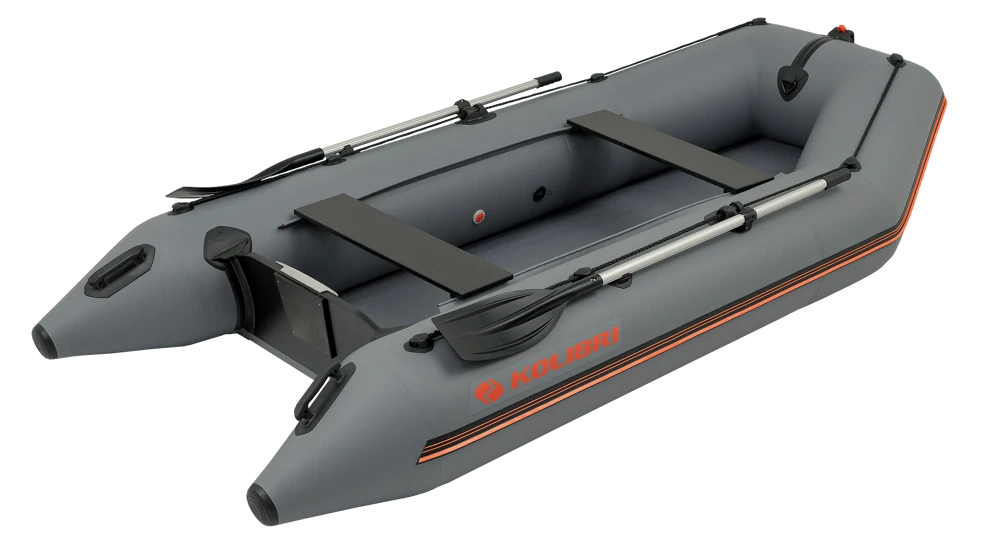 Čln Kolibri KM-330 tmavo šedý, lamelová podlaha