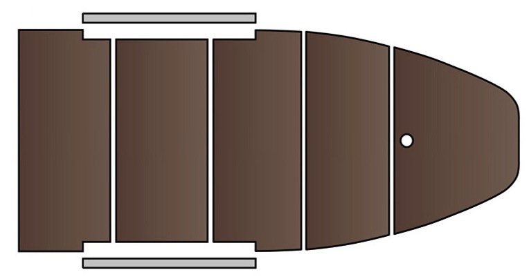 Čln Kolibri KM-360 D zelený, vystužená podlaha