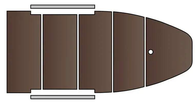 Čln Kolibri KM-330 D zelený, hliníkova podlaha