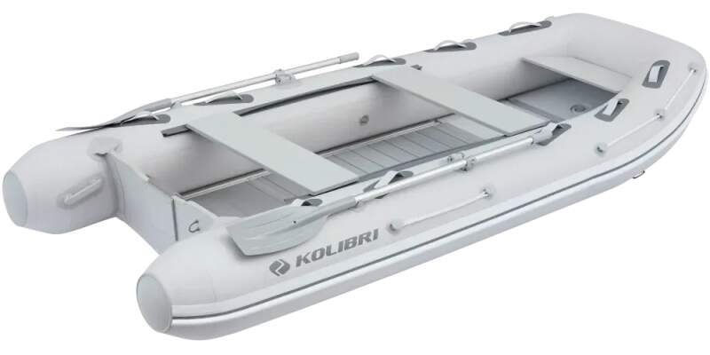 Čln Kolibri KM-360 DXL šedý, hliníková podlaha