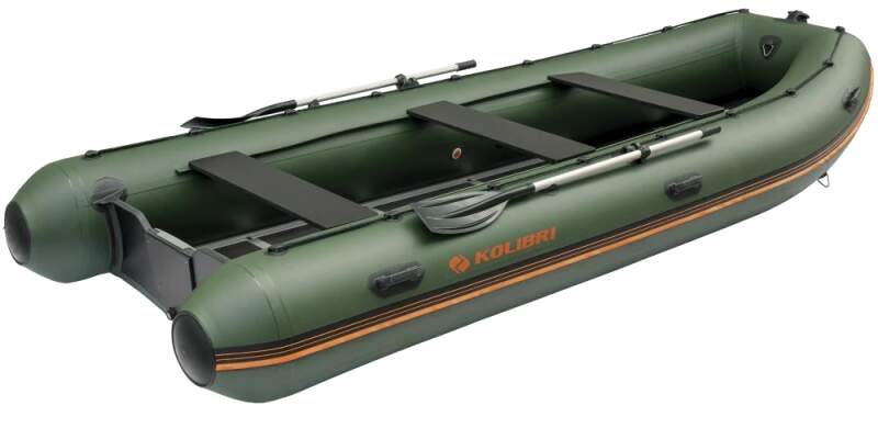 Čln Kolibri KM-450DSL zelený s hliníkovou podlahou