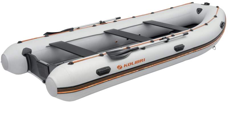 Čln Kolibri KM-450DSL šedý s hliníkovou podlahou