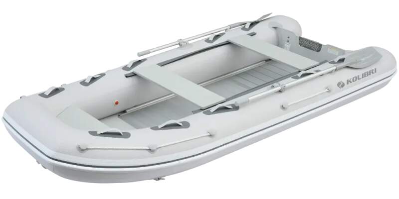 Čln Kolibri KM-360 DXL šedý, hliníková podlaha