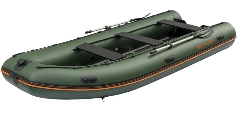 Čln Kolibri KM-450DSL zelený s hliníkovou podlahou